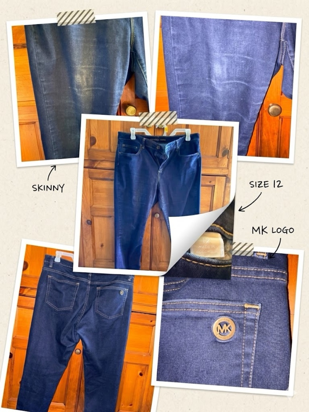 Michael Kors Dark Indigo Skinny Jeans
